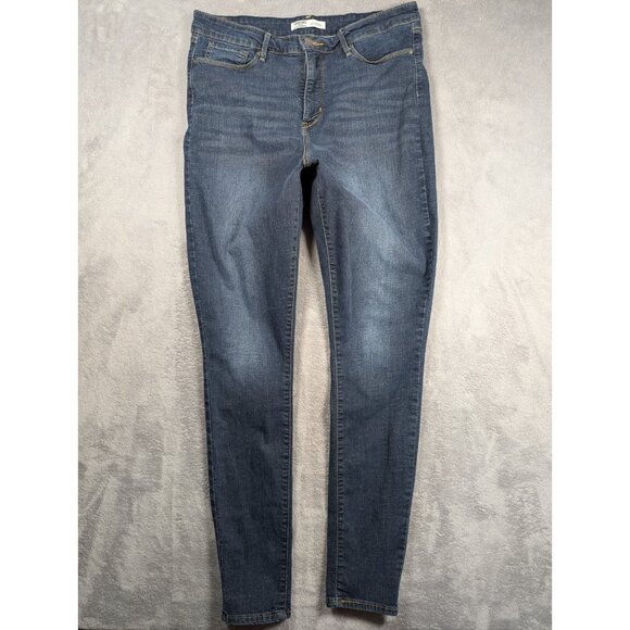 Levis Signature Jeans Womens Size 16L Denim Totally Shaping High Rise Skinny - Picture 1 of 10